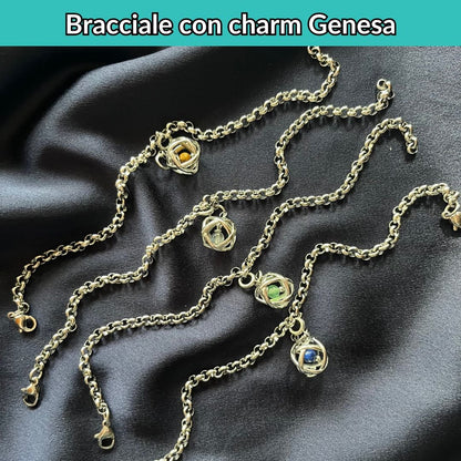 Bracciale con charm genesa in acciaio inossidabile - Zen Home
