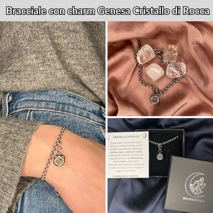 Bracciale con charm genesa in acciaio inossidabile - Zen Home