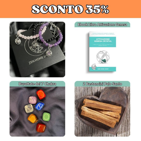 Bracciale con pietra naturale e ciondolo genesa - Zen Home