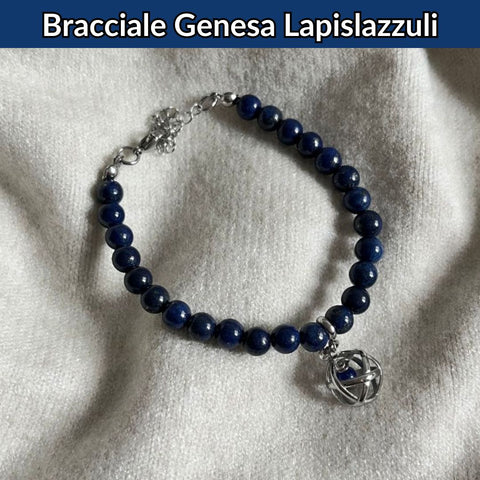 Bracciale con pietra naturale e ciondolo genesa - Zen Home