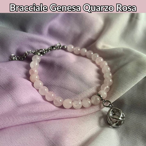 Bracciale con pietra naturale e ciondolo genesa - Zen Home