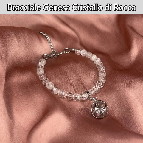 Bracciale con pietra naturale e ciondolo genesa - Zen Home