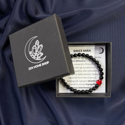 Bracciale Cuore con pietra naturale da 6mm - Zen Home