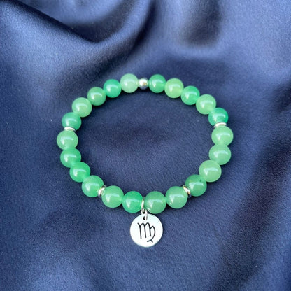Bracciale elastico Avventurina e Segno Zodiacale - Zen Home