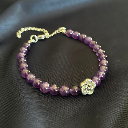 Bracciale Fiore con pietra naturale da 6mm - Zen Home