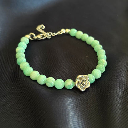 Bracciale Fiore con pietra naturale da 6mm - Zen Home
