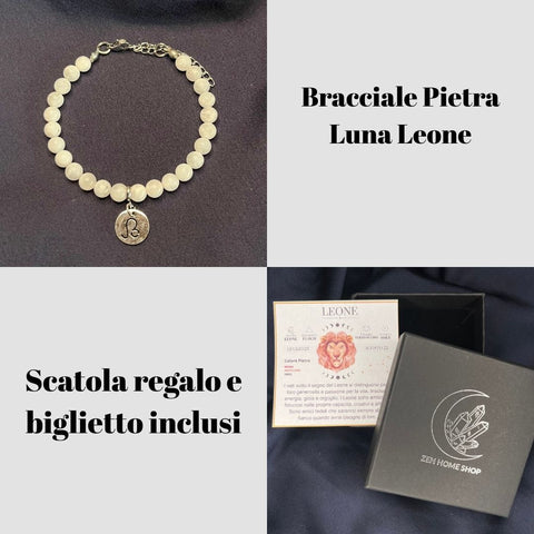 Bracciale in pietra naturale da 6mm e segno zodiacale - Zen Home