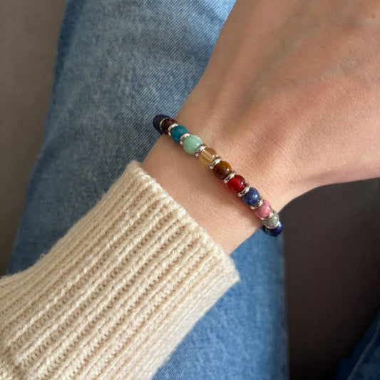 Bracciale Sistema Solare con Pietre Naturali e Lapislazzuli – Universo e Pianeti - Zen Home