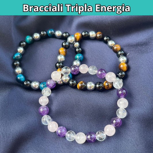 Bracciale Tripla Energia Naturale in acciaio inossidabile - Zen Home