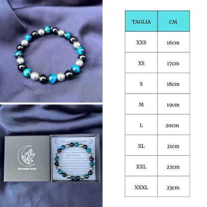 Bracciale Tripla Energia Naturale in acciaio inossidabile - Zen Home