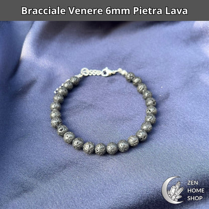 Bracciale Venere con pietra lava da 6 mm - Zen Home