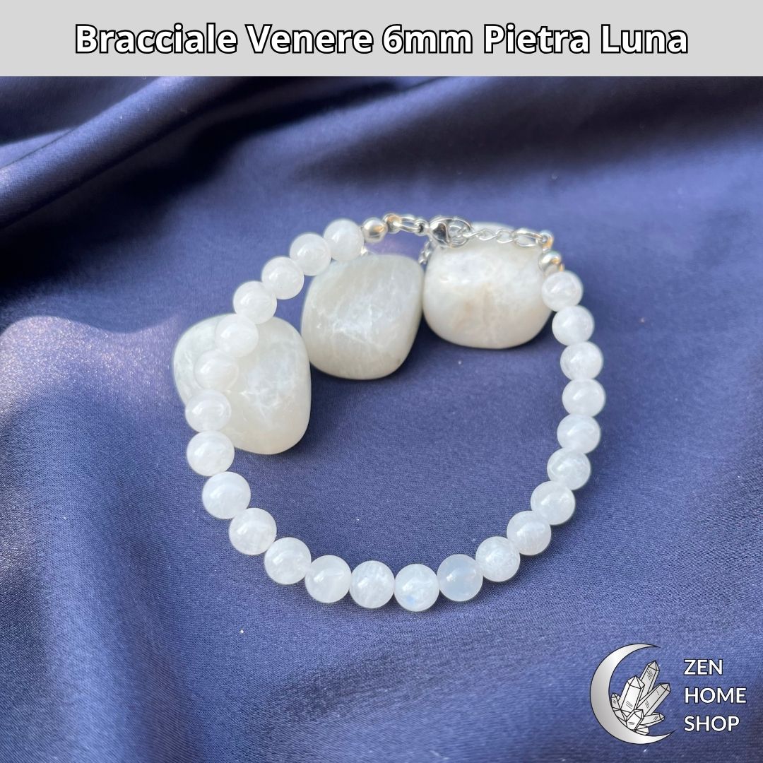 Bracciale Venere con pietra Luna da 6 mm - Zen Home