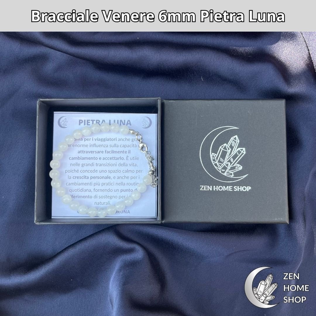 Bracciale Venere con pietra Luna da 6 mm - Zen Home