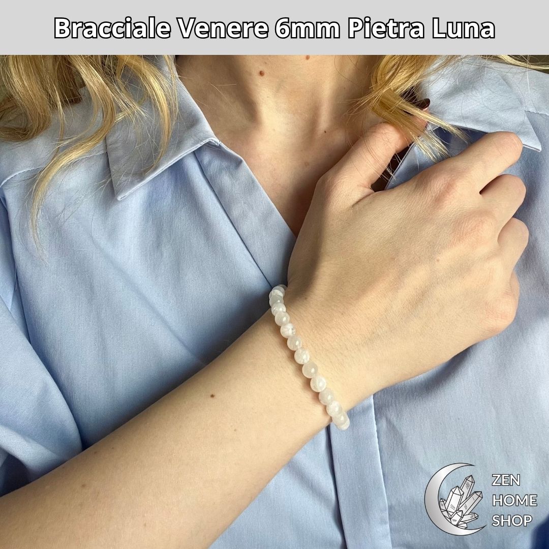Bracciale Venere con pietra Luna da 6 mm - Zen Home