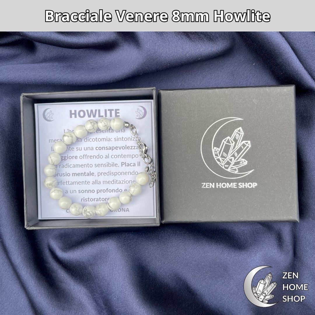 Bracciale Venere da 8 mm - HOWLITE - Zen Home