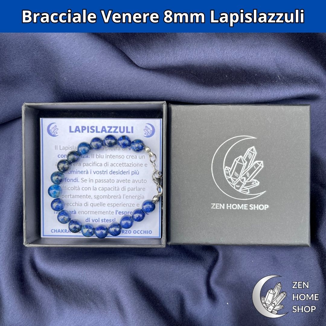 Bracciale Venere da 8 mm - LAPISLAZZULI - Zen Home