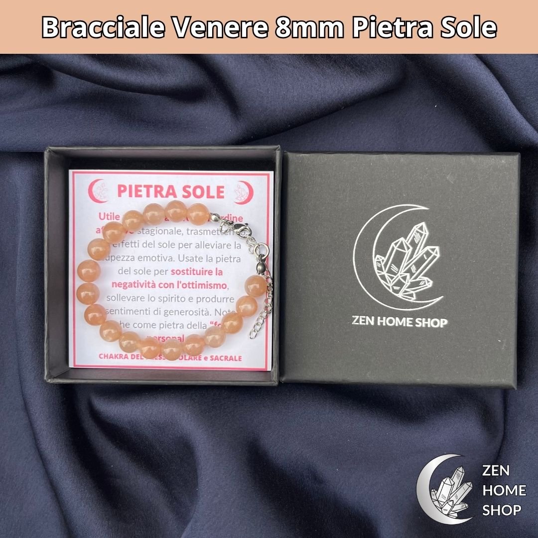 Bracciale Venere da 8 mm - PIETRA DEL SOLE - Zen Home