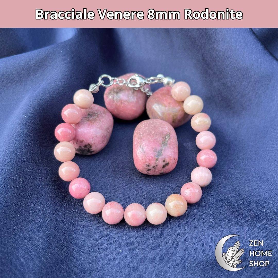 Bracciale Venere da 8 mm - RODONITE - Zen Home