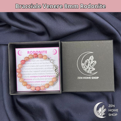Bracciale Venere da 8 mm - RODONITE - Zen Home