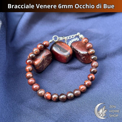 Bracciale Venere Occhio di Bue con pietre naturali da 6 mm - Zen Home