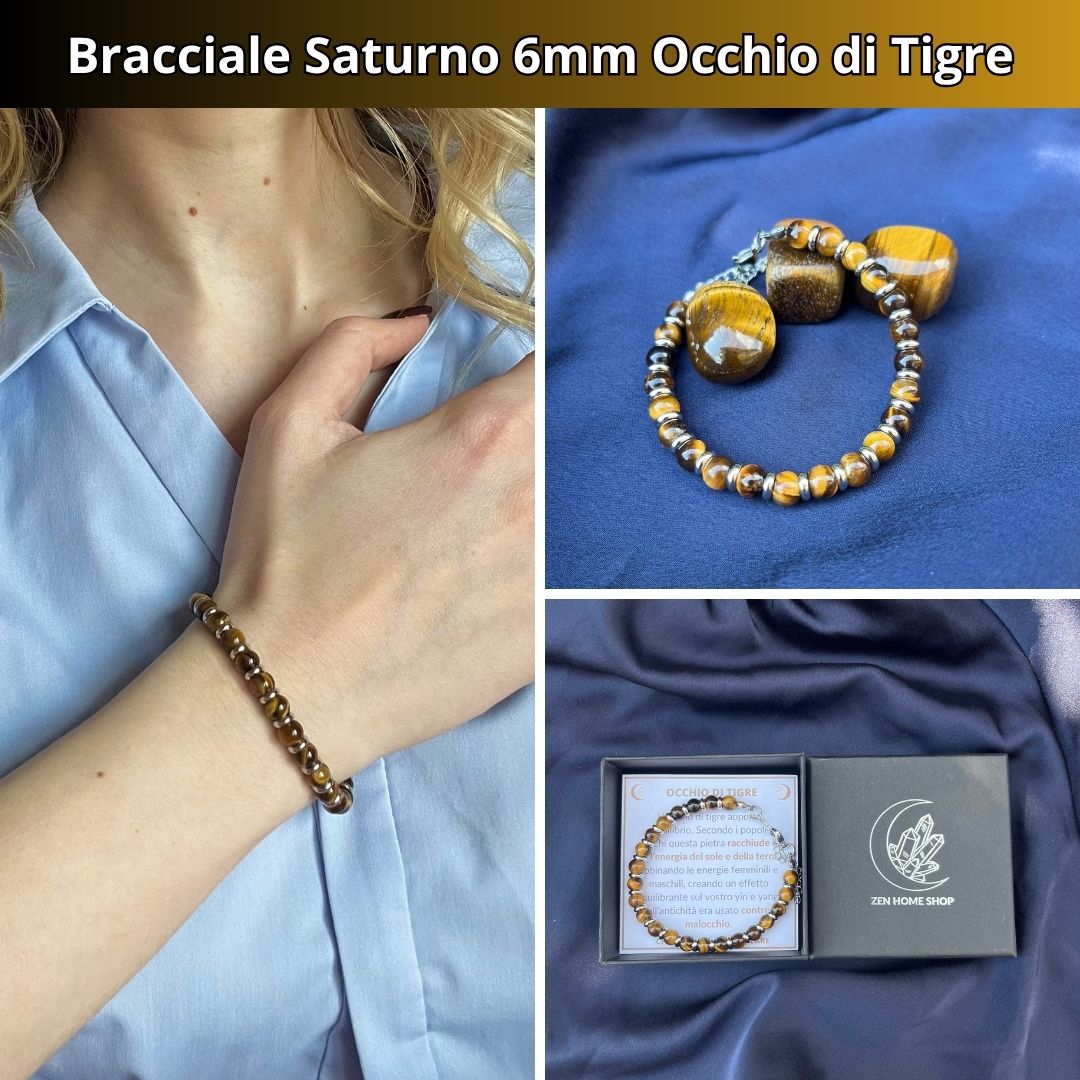💎 Bracciali Saturno: Scegli la Tua Pietra - Zen Home