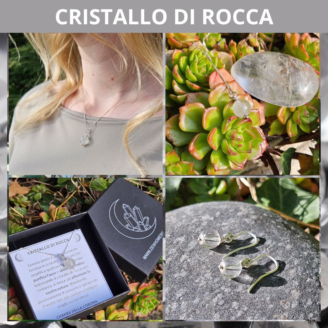 Collana Argento 925 con perla in pietra naturale da 10mm - Zen Home