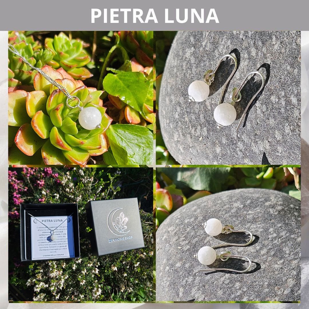 Collana Argento 925 con perla in pietra naturale da 10mm - Zen Home