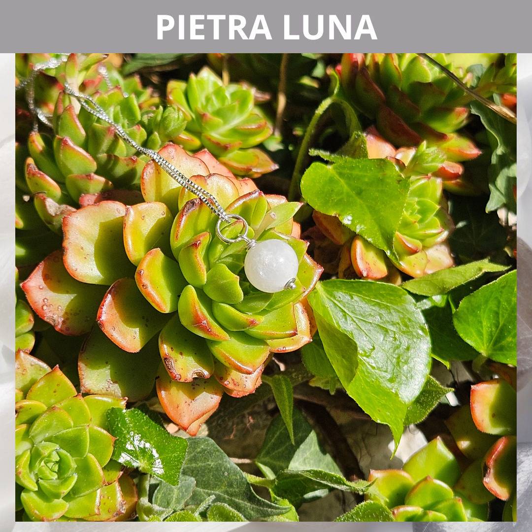Collana Argento 925 con perla in pietra naturale da 10mm - Zen Home