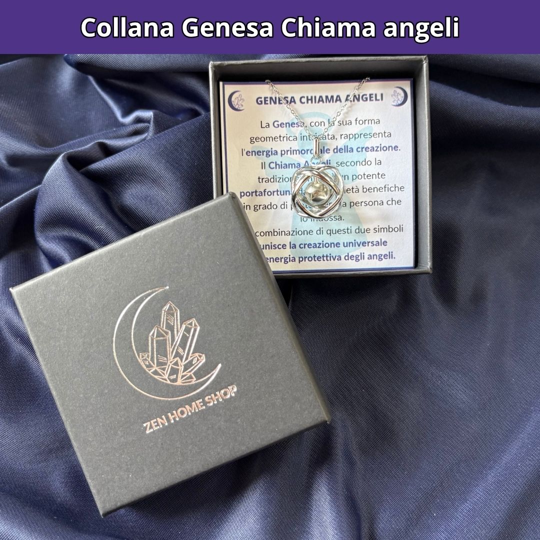 Collana ciondolo Genesa Chiama Angeli - Acciaio Inox - Zen Home