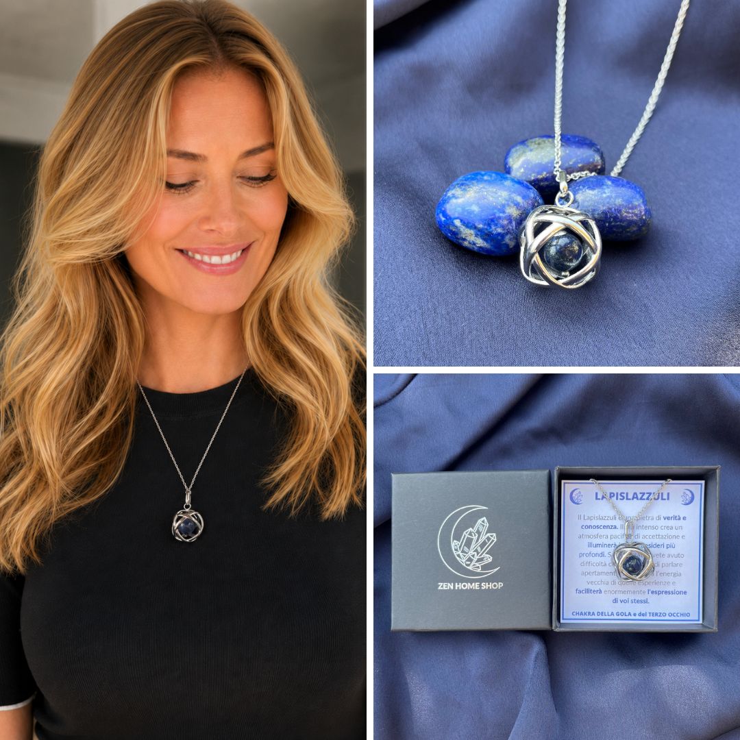 Collana ciondolo Genesa Con Pietra Naturale - Zen Home