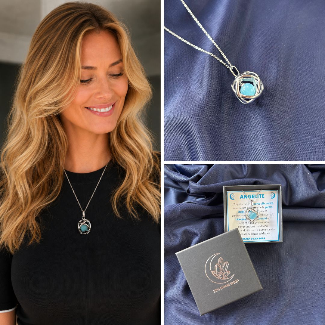 Collana ciondolo Genesa Con Pietra Naturale - Zen Home