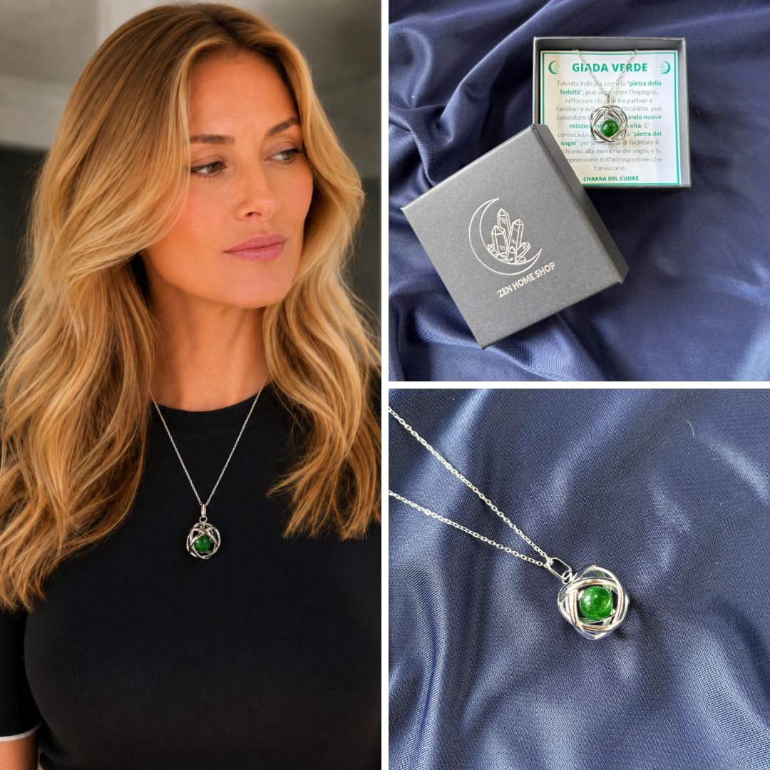 Collana ciondolo Genesa Con Pietra Naturale - Zen Home