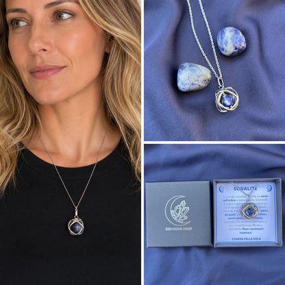 Collana ciondolo Genesa Con Pietra Naturale - Zen Home