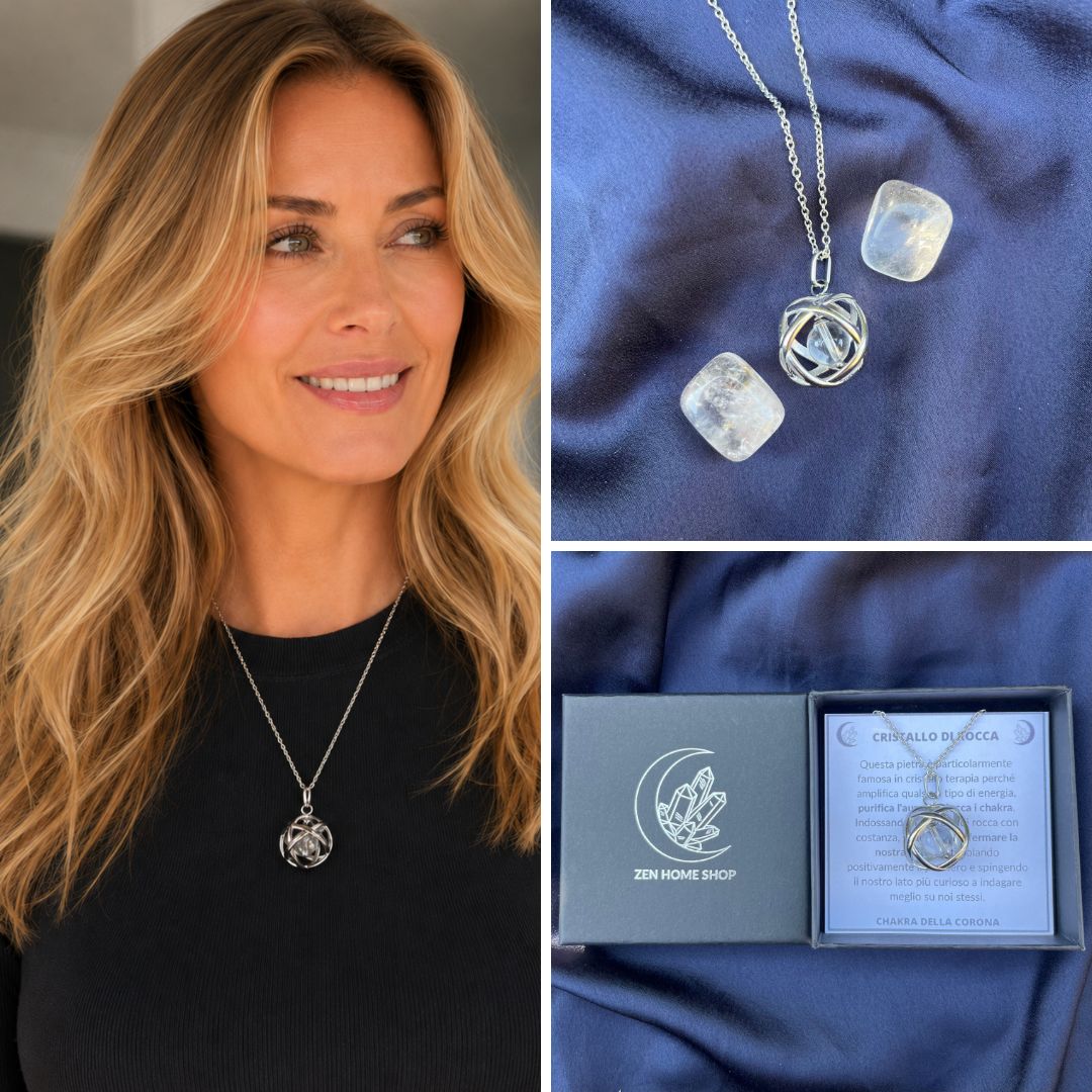 Collana ciondolo Genesa Con Pietra Naturale - Zen Home