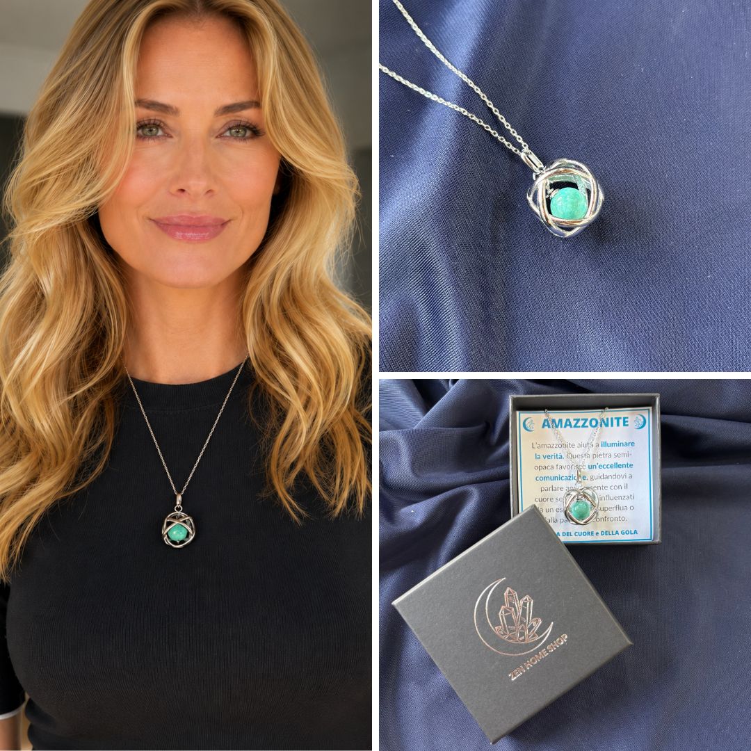 Collana ciondolo Genesa Con Pietra Naturale - Zen Home