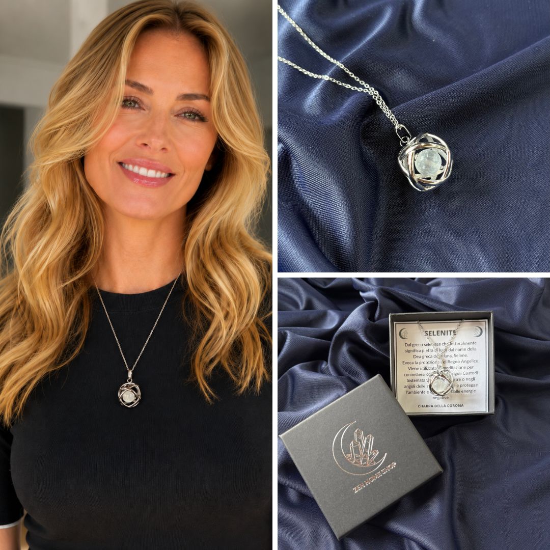 Collana ciondolo Genesa Con Pietra Naturale - Zen Home
