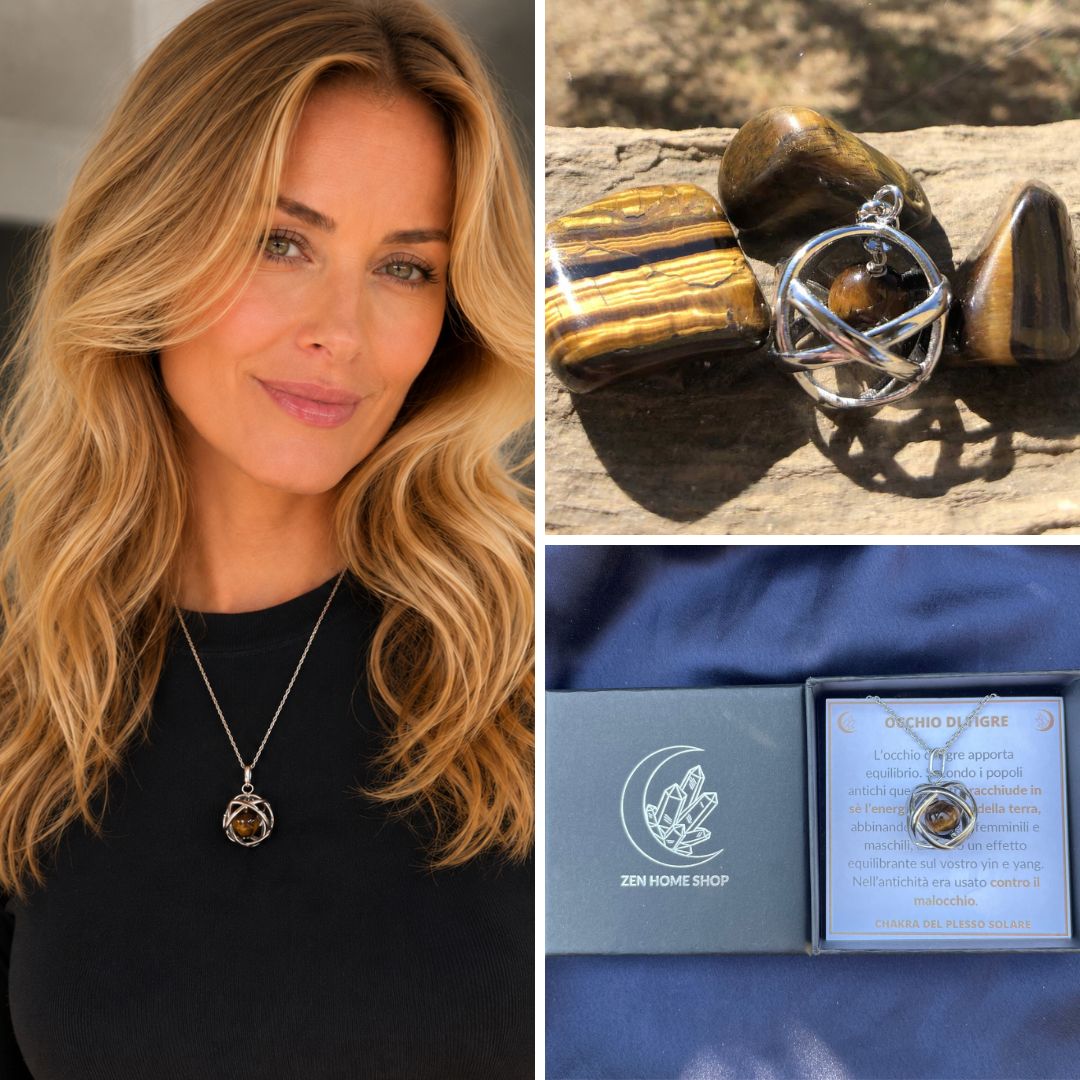 Collana ciondolo Genesa Con Pietra Naturale - Zen Home