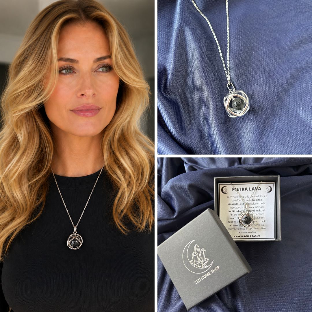Collana ciondolo Genesa Con Pietra Naturale - Zen Home