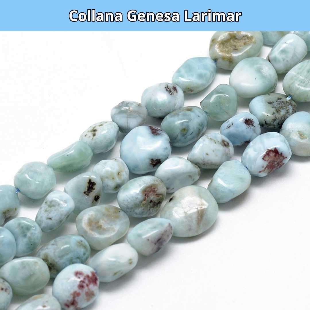 Collana ciondolo Genesa Larimar - Acciaio Inox - Zen Home