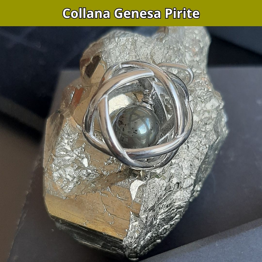 Collana ciondolo Genesa Pirite - Acciaio Inox - Zen Home