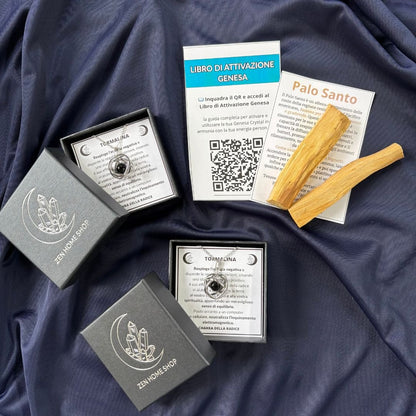 Collana ciondolo Genesa Tormalina Nera - Zen Home