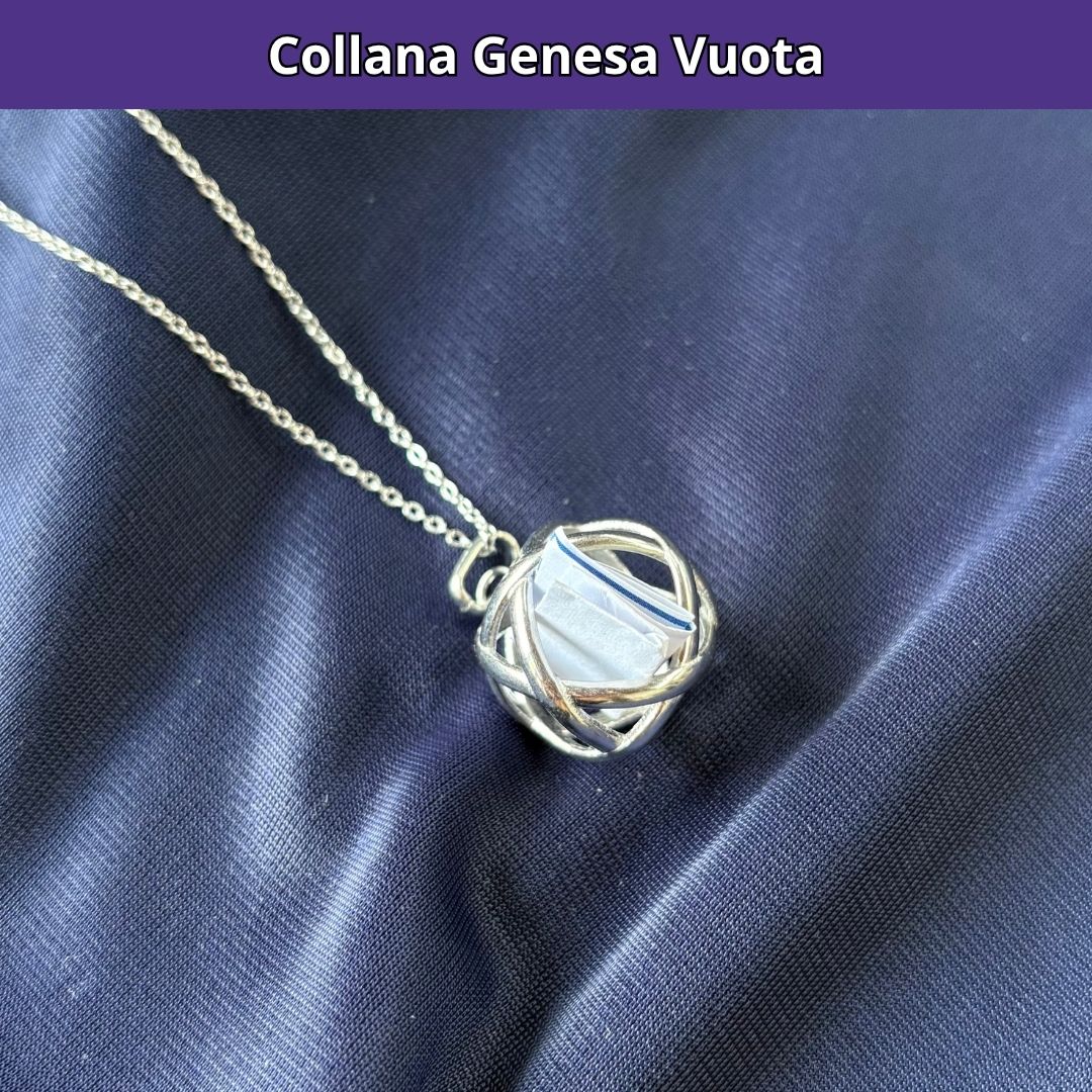 Collana ciondolo Genesa Vuota - Acciaio Inox - Zen Home