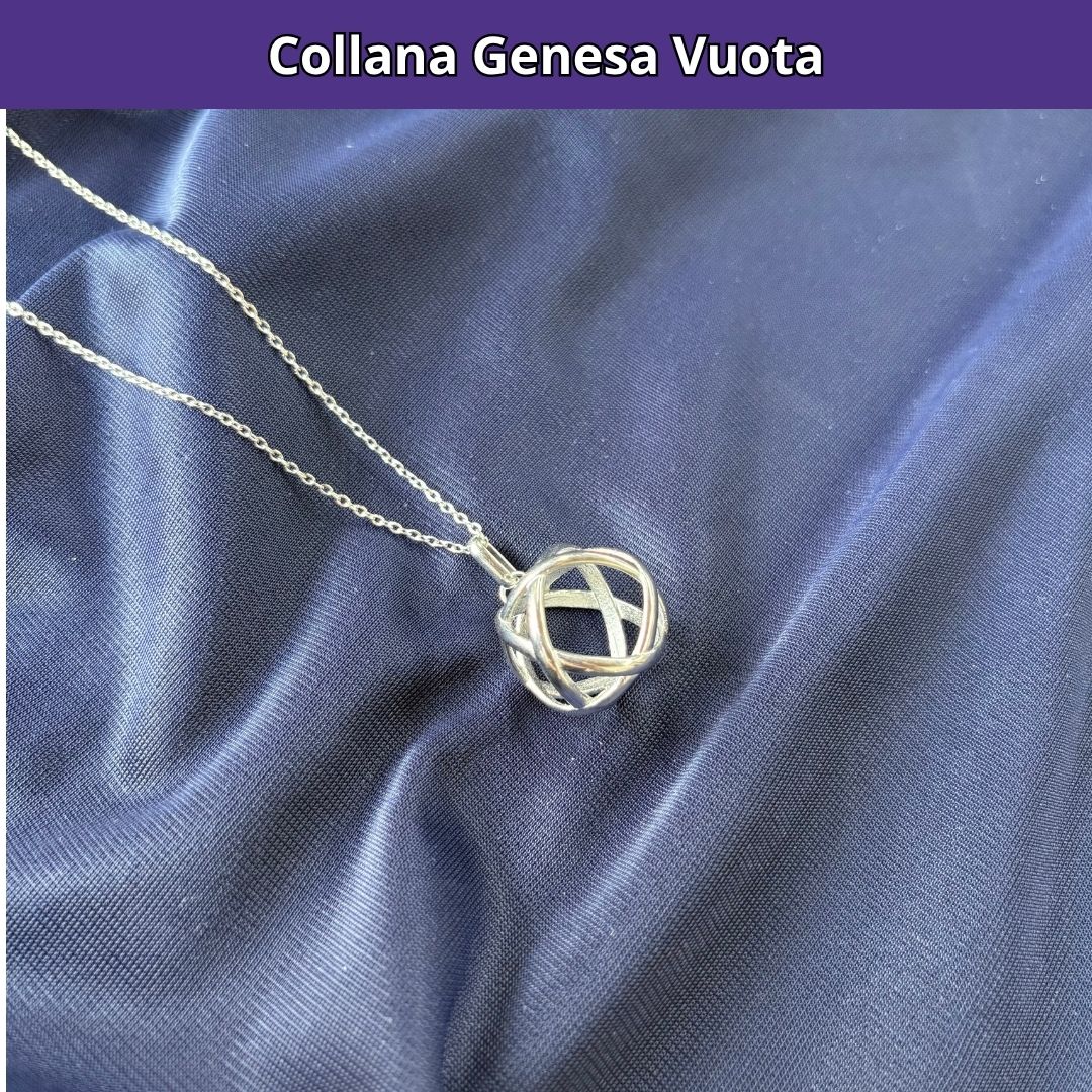 Collana ciondolo Genesa Vuota - Acciaio Inox - Zen Home