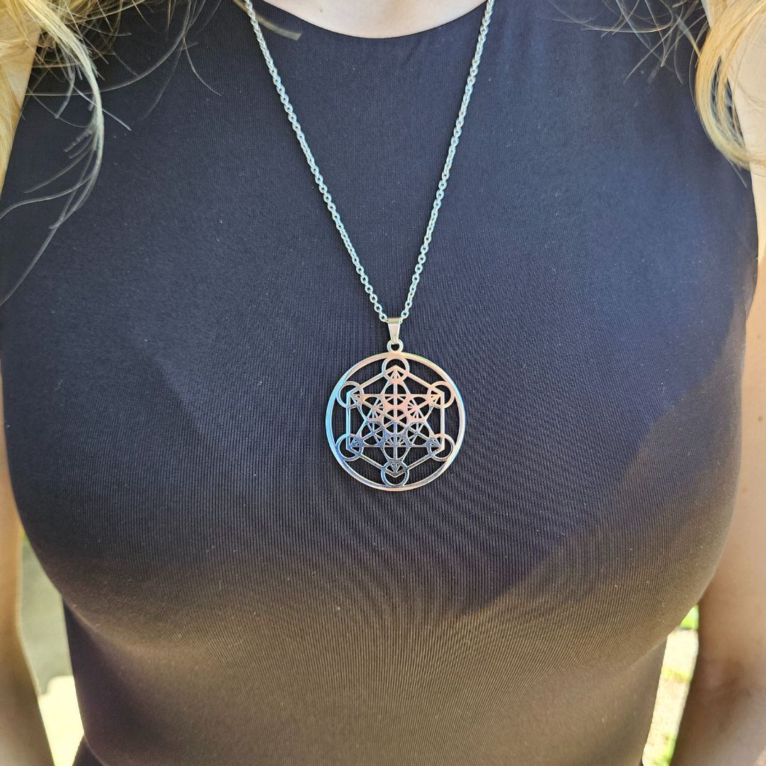 Collana con ciondolo Metatron in acciaio inossidabile - Zen Home (17710129)