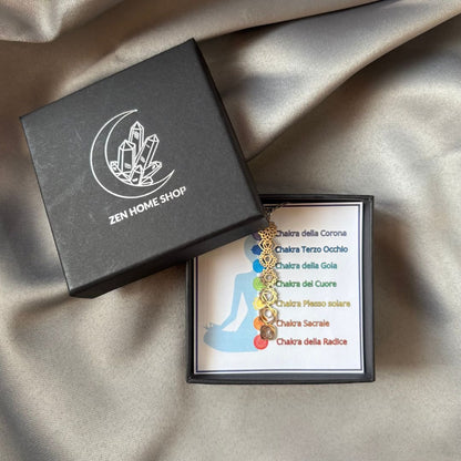 Collana Regolabile 7 chakra (Acciaio Inossidabile) - Zen Home