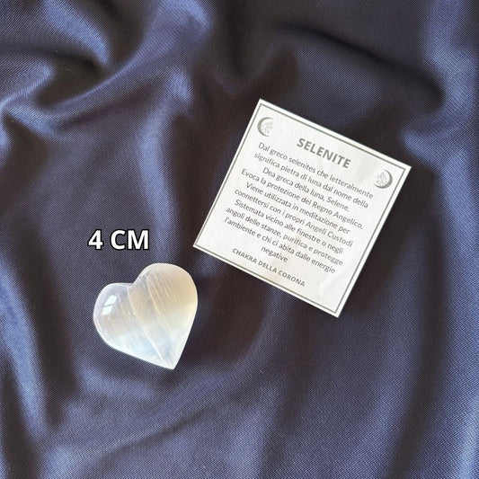 Cuore in Selenite 4 cm - Zen Home