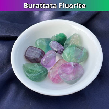 FLUORITE - Pietra naturale burattata - Zen Home