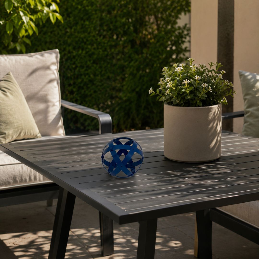 Genesa in alluminio colorata da 8cm - Blu - Zen Home