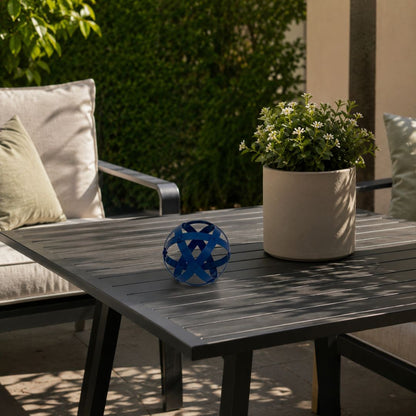 Genesa in alluminio colorata da 8cm - Blu - Zen Home
