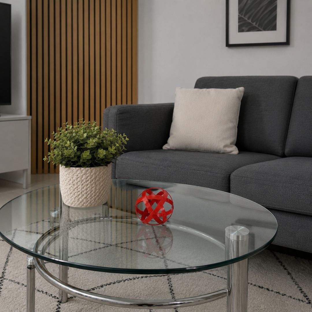 Genesa in alluminio colorata da 8cm - Rossa - Zen Home